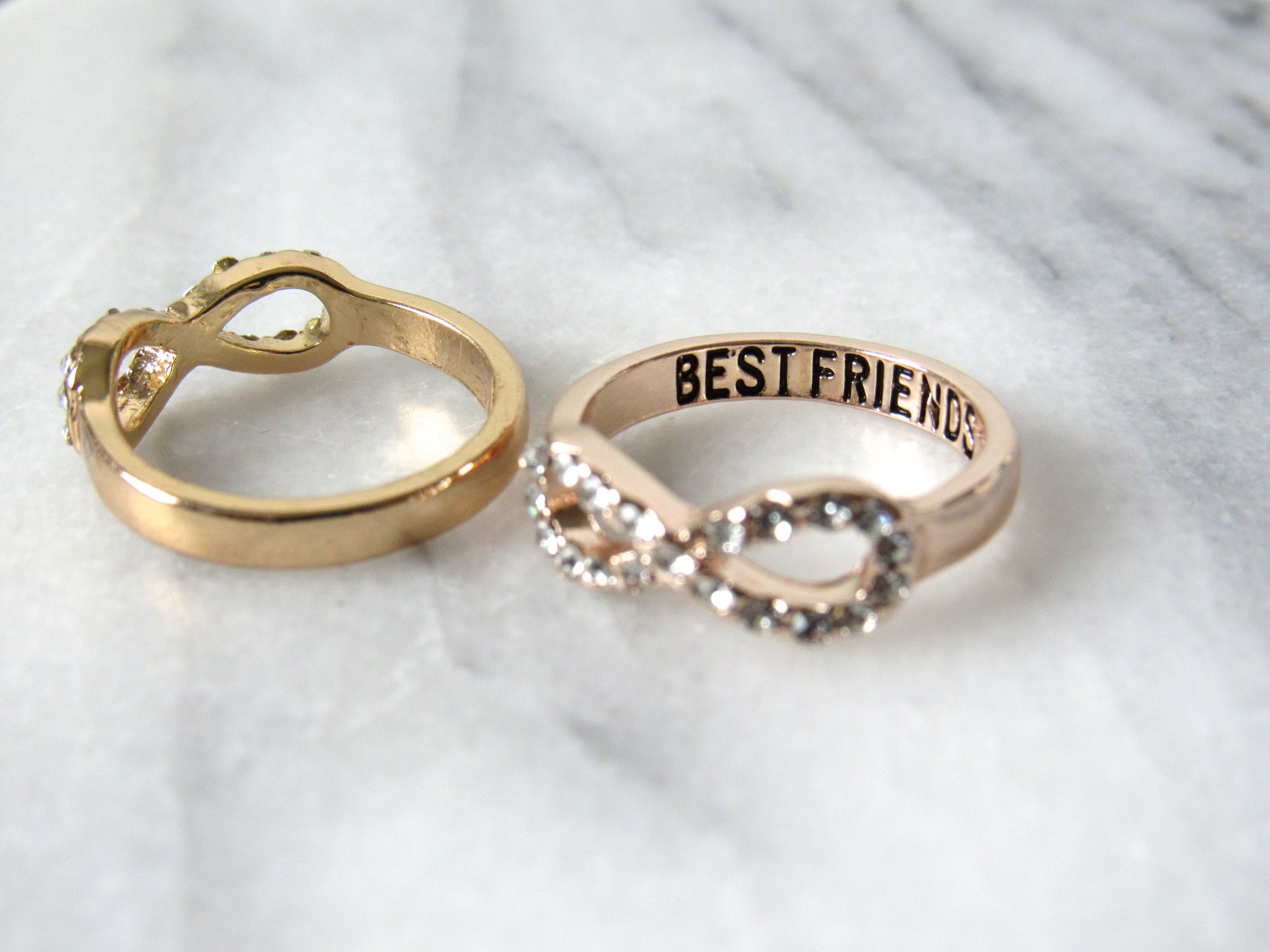 20% OFF USE Discount code: YOUTUBE. Infinity Bff Ring - Friend Ring  Engraved 
