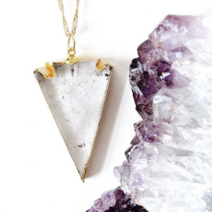 Quartz Arrowhead Necklaces